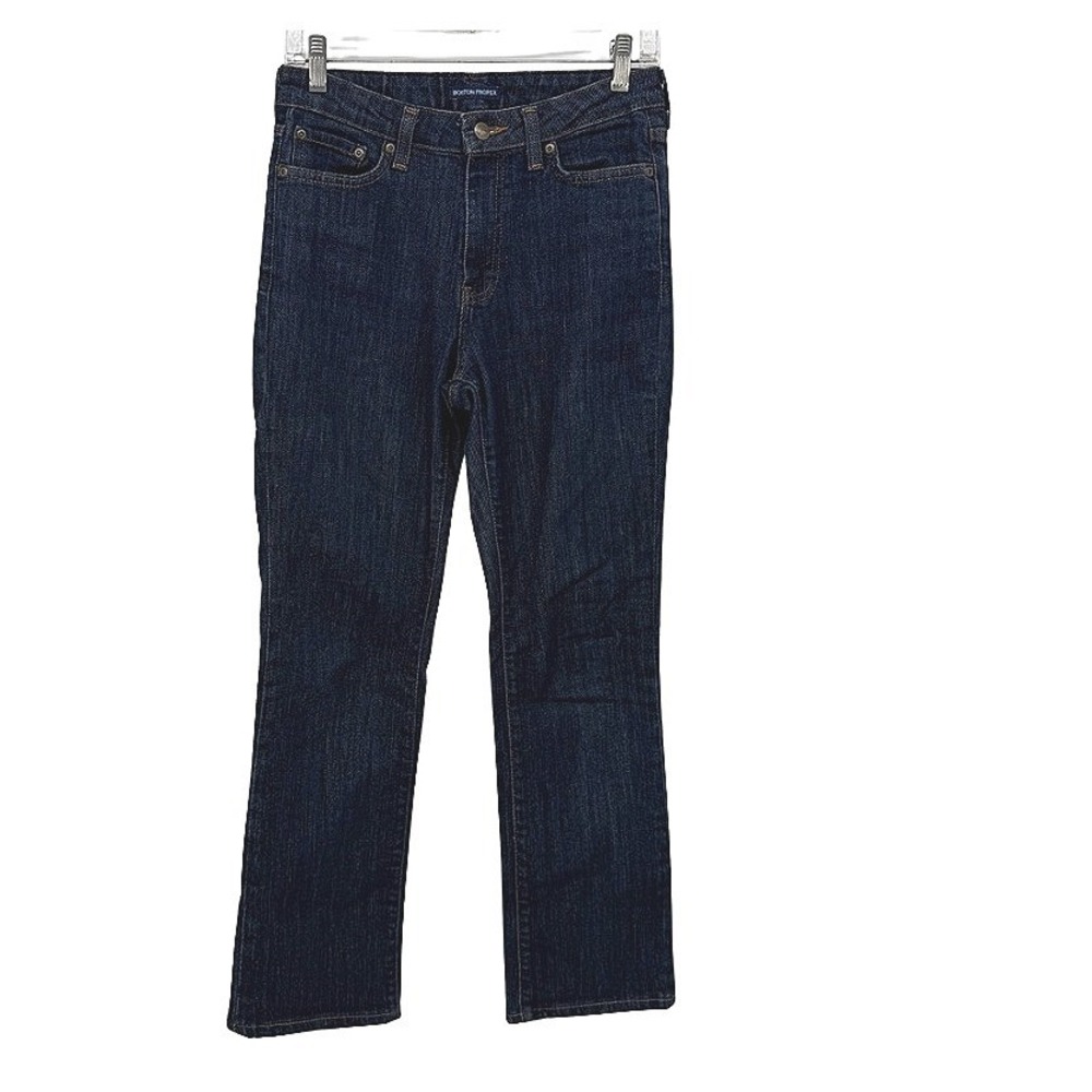 Boston Proper‎ Jeans Straight Leg Dark Wash Stretch Casual Size 4